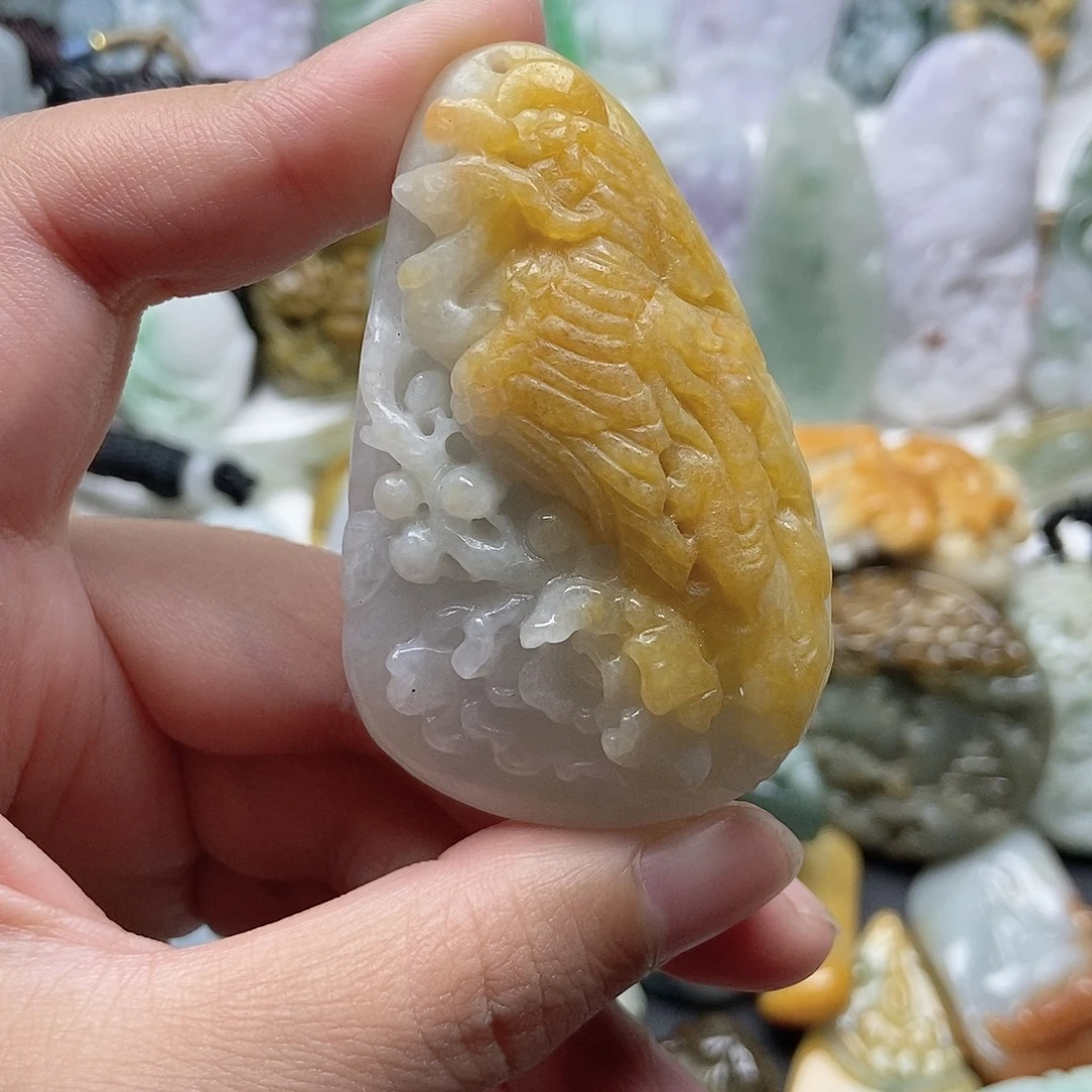 翡翠未镶嵌颈饰翡翠^_^