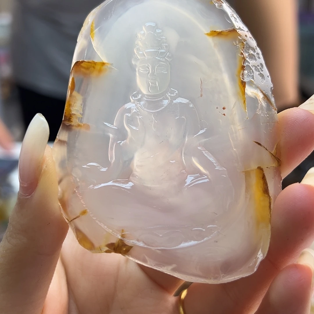 玛瑙/玉髓未镶嵌吊坠(不含链)