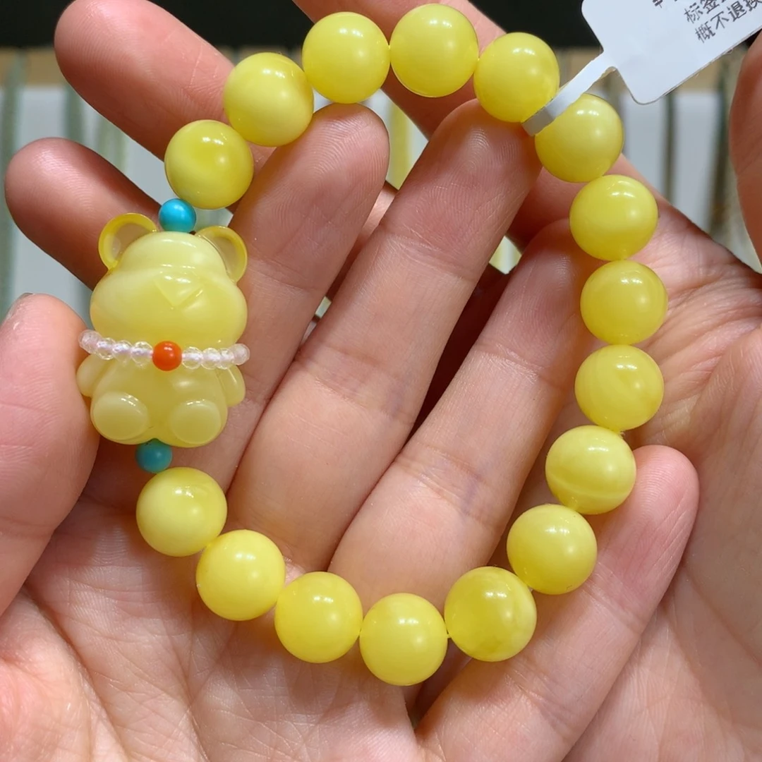 蜜蜡手链未镶嵌10.7m m