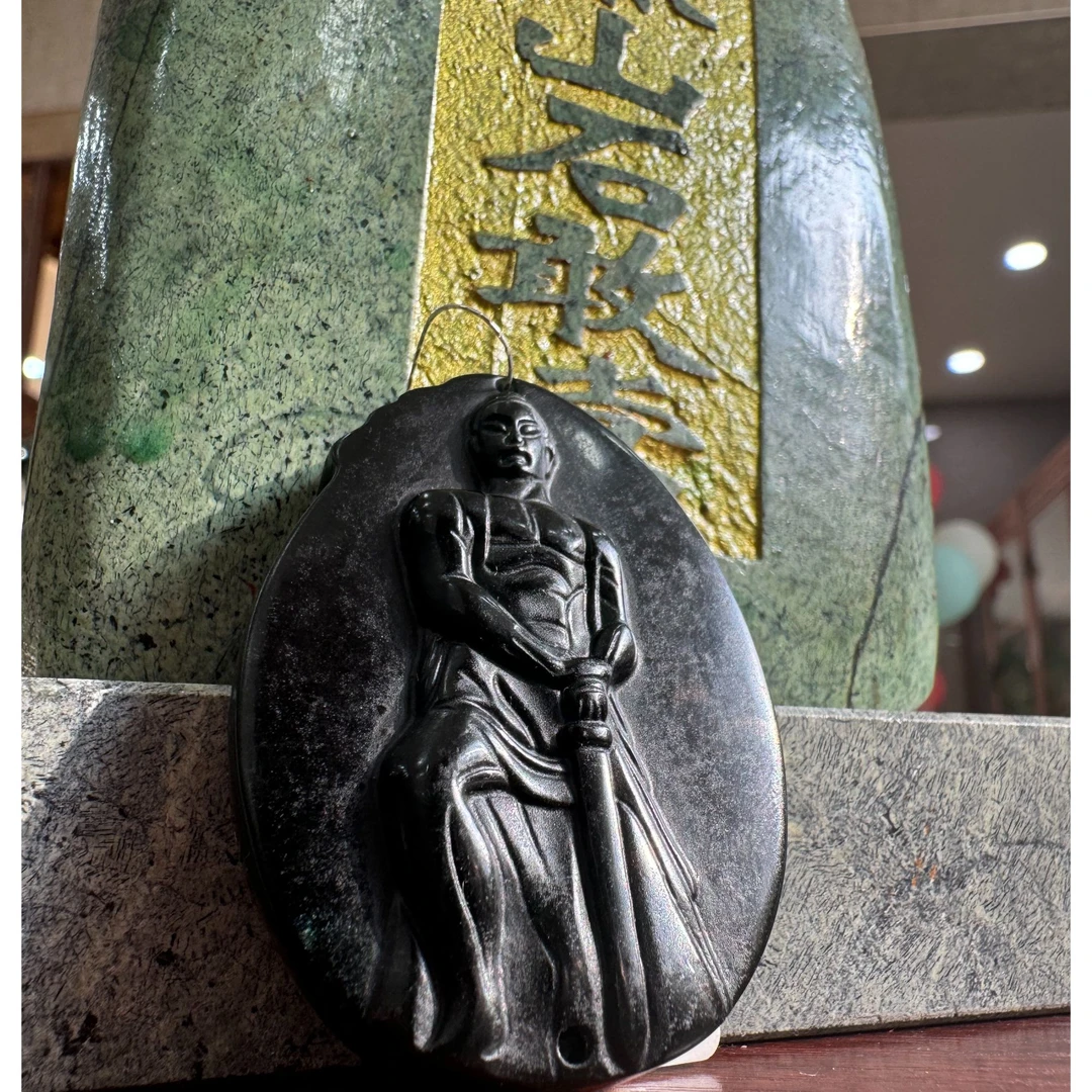 【平安系列】泰山玉石敢当 车挂手把件挂件玉石