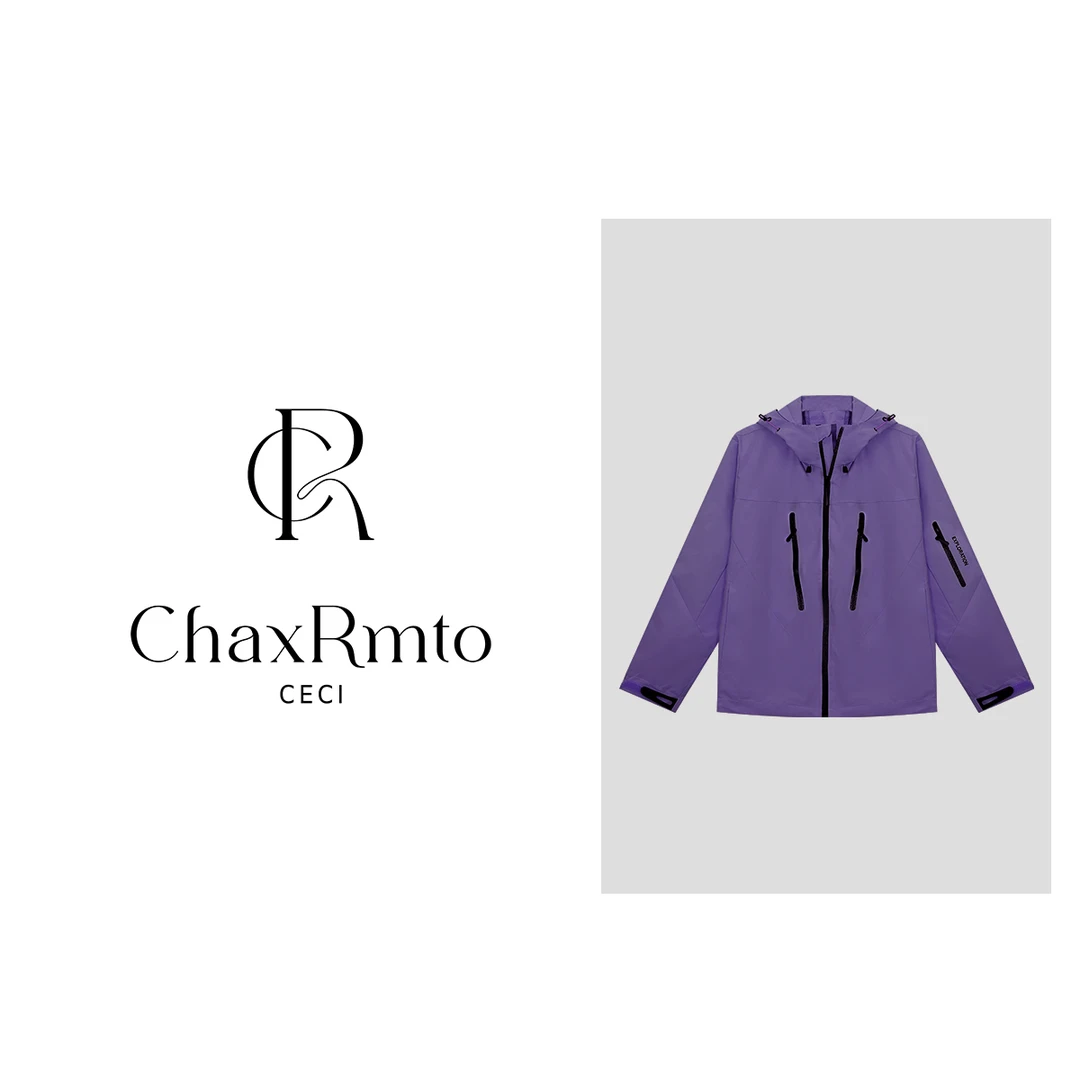 ChaxRmto斯斯25年秋百搭休闲三防连帽户外冲锋外套SD1A1501