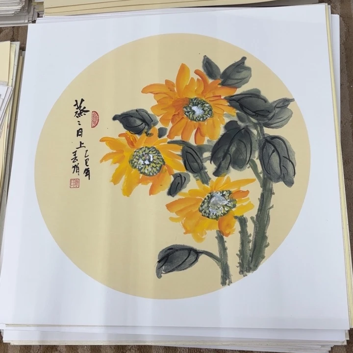 国画花鸟的翅膀和50.50