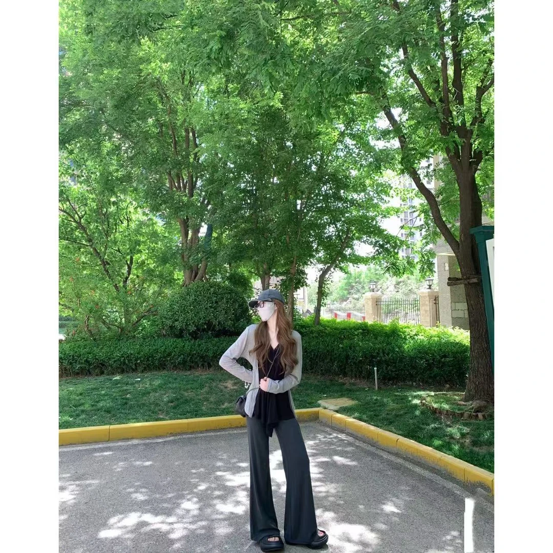 徐秋阳2  私服裤  秋季新款百搭时尚休闲显瘦显腿长休闲裤12895