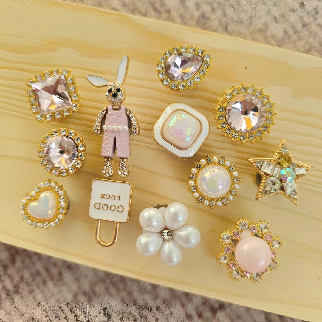 “爱丽丝兔”鞋扣精美精致甜美扣套简约百搭气质个性钻扣时尚