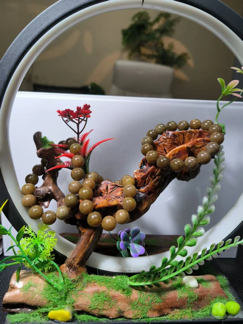 和田玉手串HTY10239多样性发其一