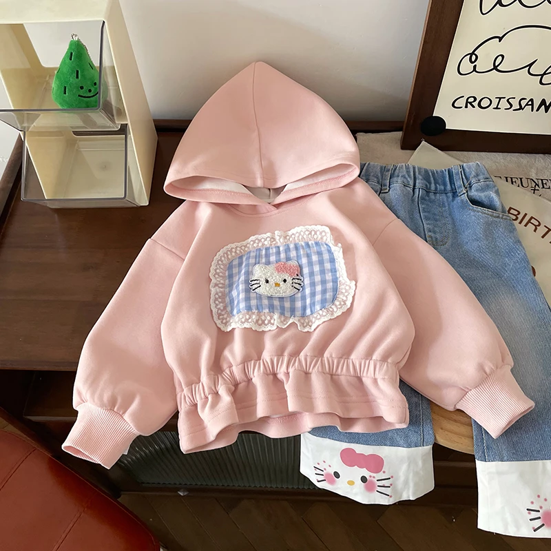 【现货】CY259292春季新款儿童连帽卫衣女童