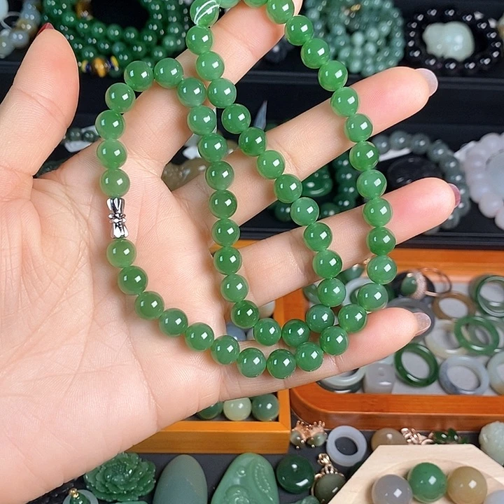 和田玉（碧玉）项链未镶嵌