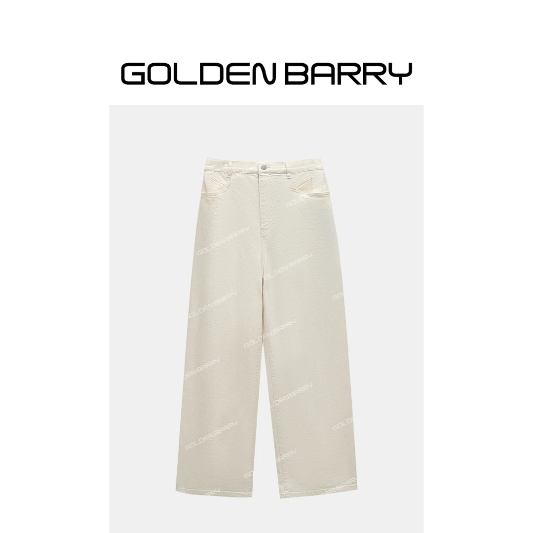 GOLDENBARRY|501139休闲宽松牛仔阔腿裤