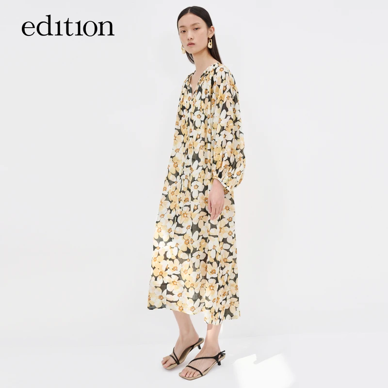 【搭搭精选】edition碎花裙配吊带浪漫度假风长连衣裙#EBC2DRST27