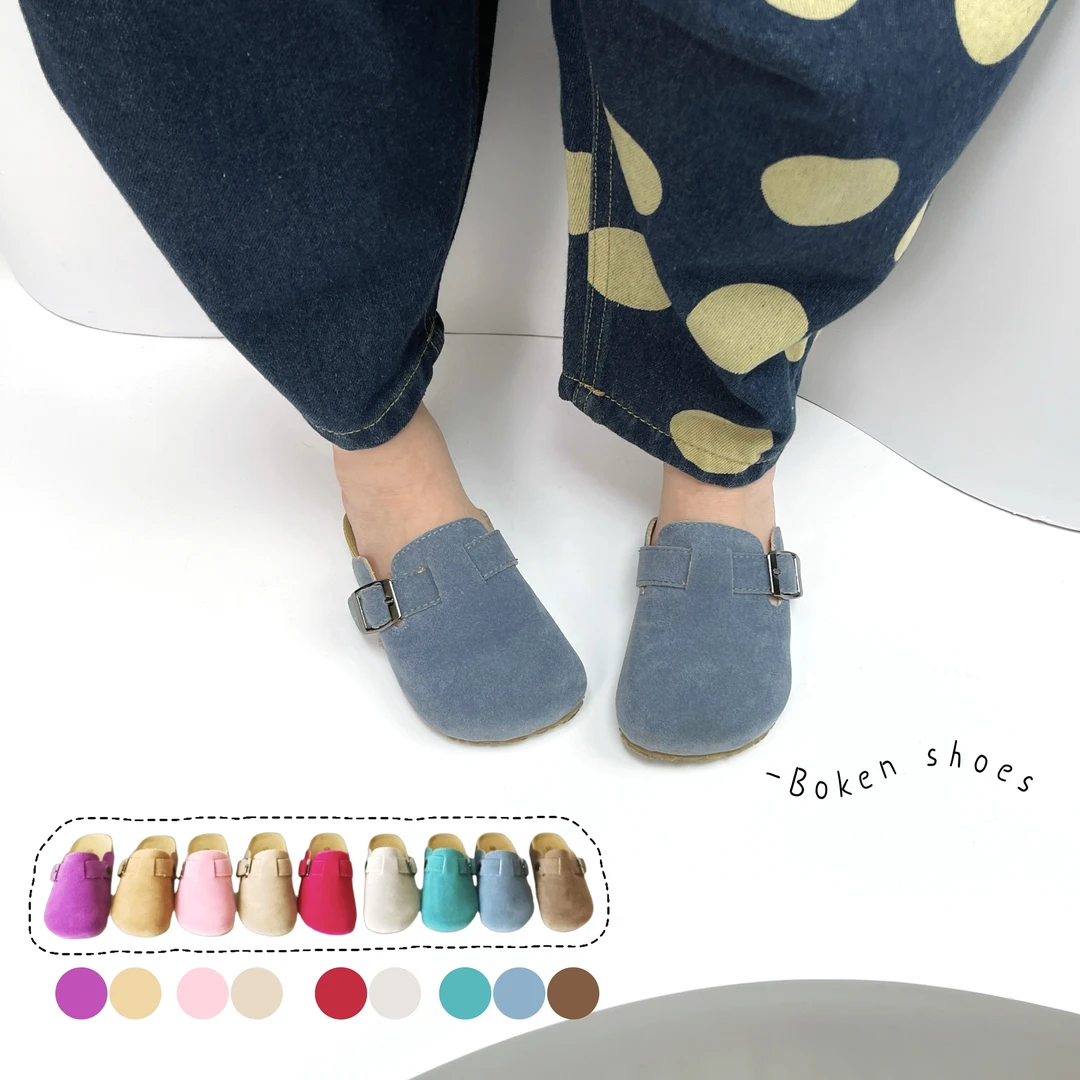 ZML韩国春夏男女童木糠新生儿包头木糠鞋保暖勃肯百搭一脚蹬凉女