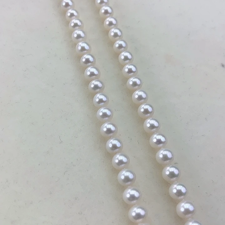 淡水珍珠颈饰银S925镶嵌卡7.5极光白高品