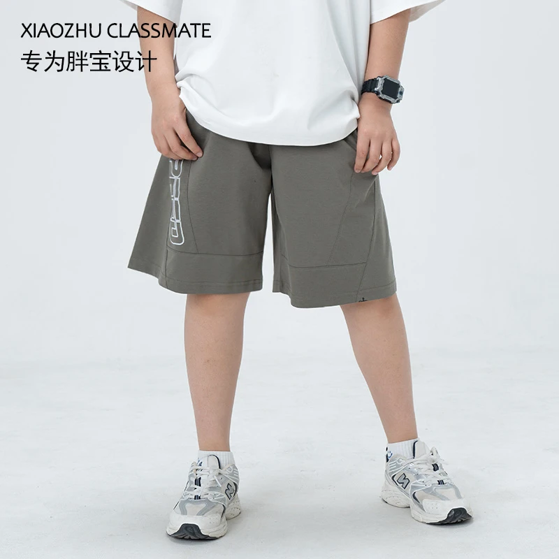 胖男童短裤加肥加大运动裤休闲五分裤夏季青少年大码裤子54225
