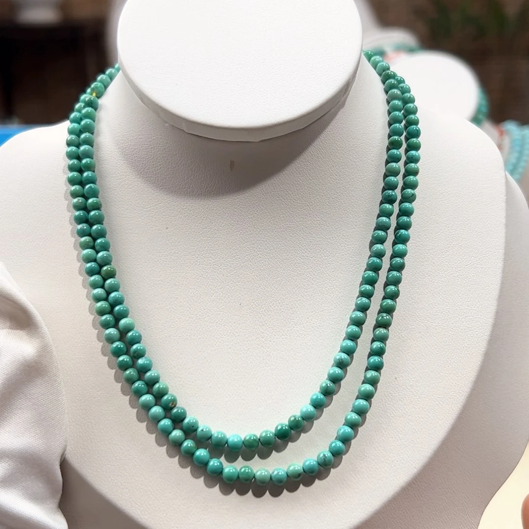 绿松石未镶嵌19圆珠108卡3+