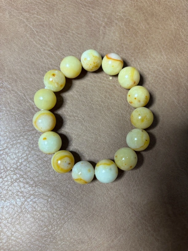 纯天然岫玉手链男女同款16mm多样性发货发一条