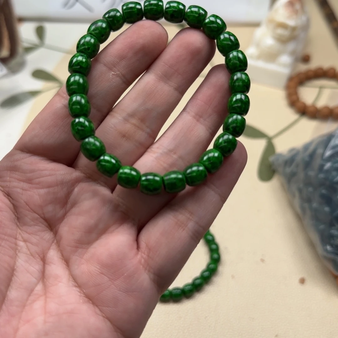 白玉菩提吊坠绿色824