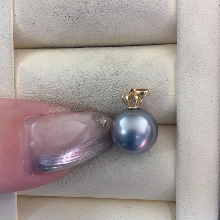 颈饰18K金镶嵌海水珍珠