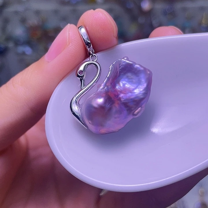 淡水珍珠合金颈饰75