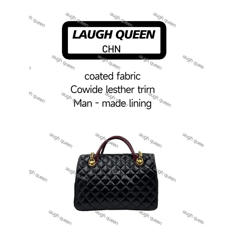 Laugh Queen手工打造真皮女士红手柄新款包10805