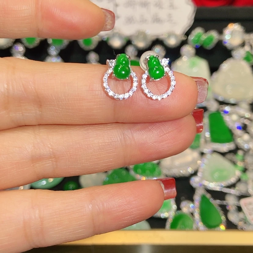 【闪购商品】未镶嵌翡翠耳饰天然翡翠