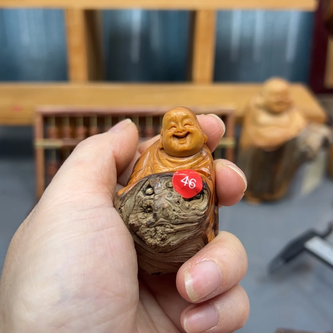 用***9木崖柏木摆件手把件