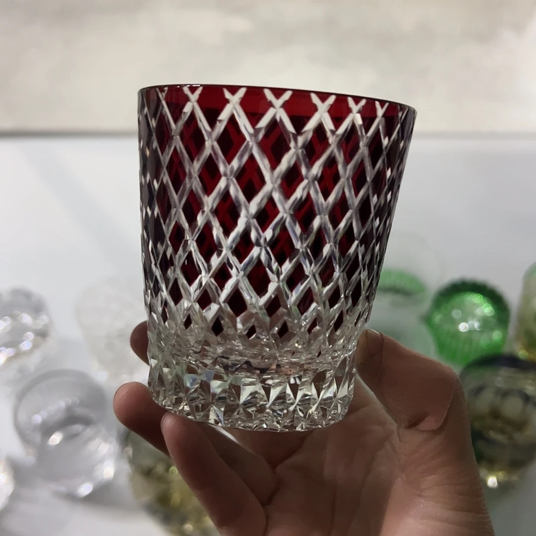 平底款水晶玻璃微瑕一个