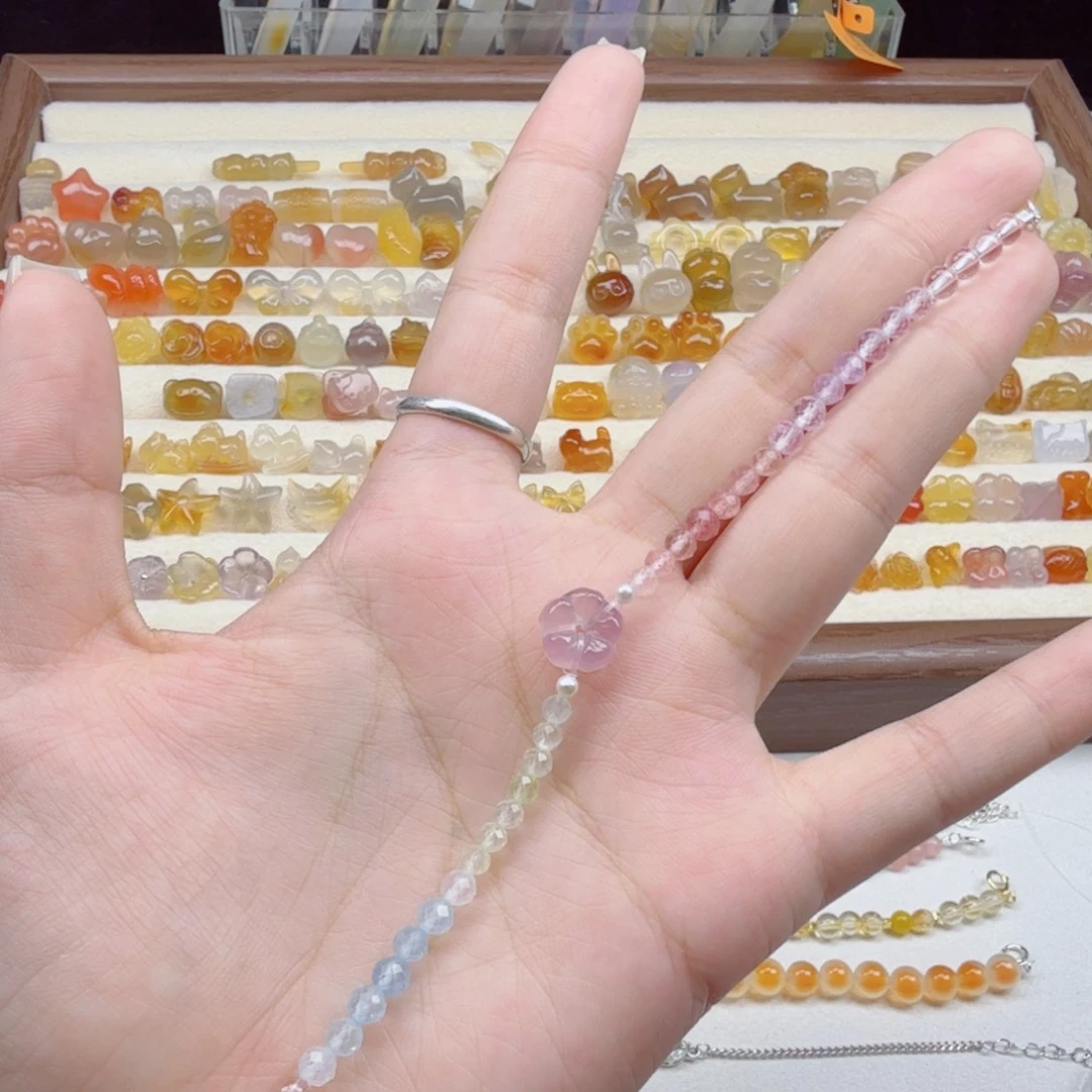 玛瑙/玉髓合金颈饰