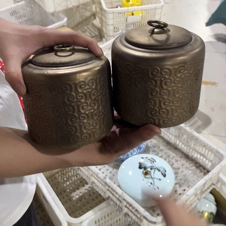 高档陶瓷茶叶罐储物罐密封罐！