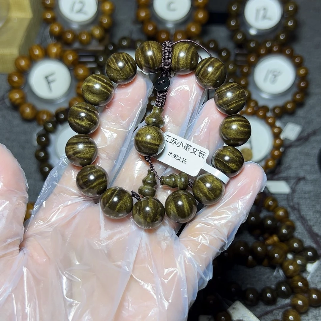 手串/手链阴沉木阴沉1.5水波纹