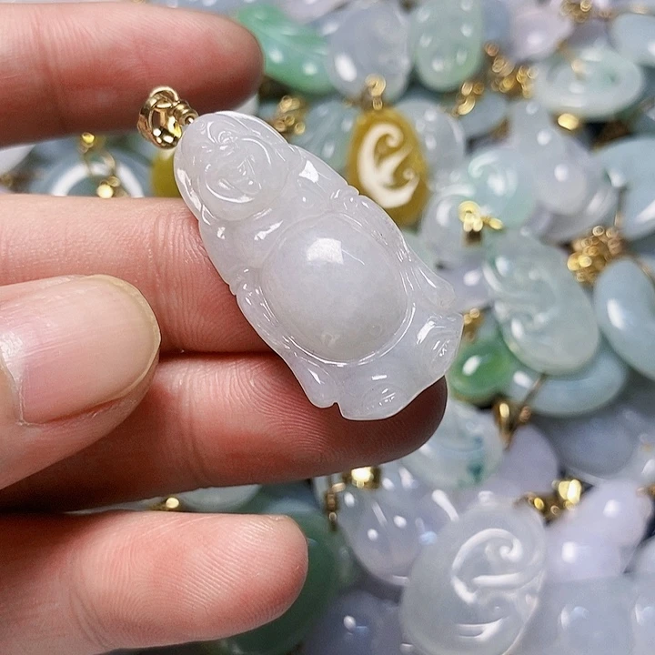 翡翠未镶嵌颈饰天然A货翡翠