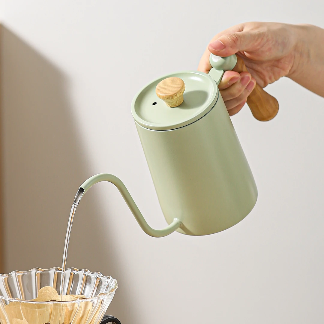 川岛屋咖啡手冲壶不锈钢细长嘴过滤杯分享壶手磨挂耳咖啡器具套装