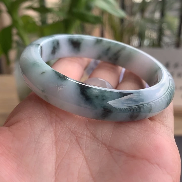 定制翡翠未镶嵌手镯57.5-59