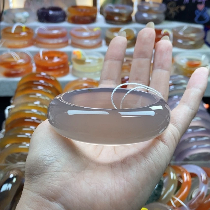 【闪购商品】玛瑙/玉髓手镯未镶嵌1**5