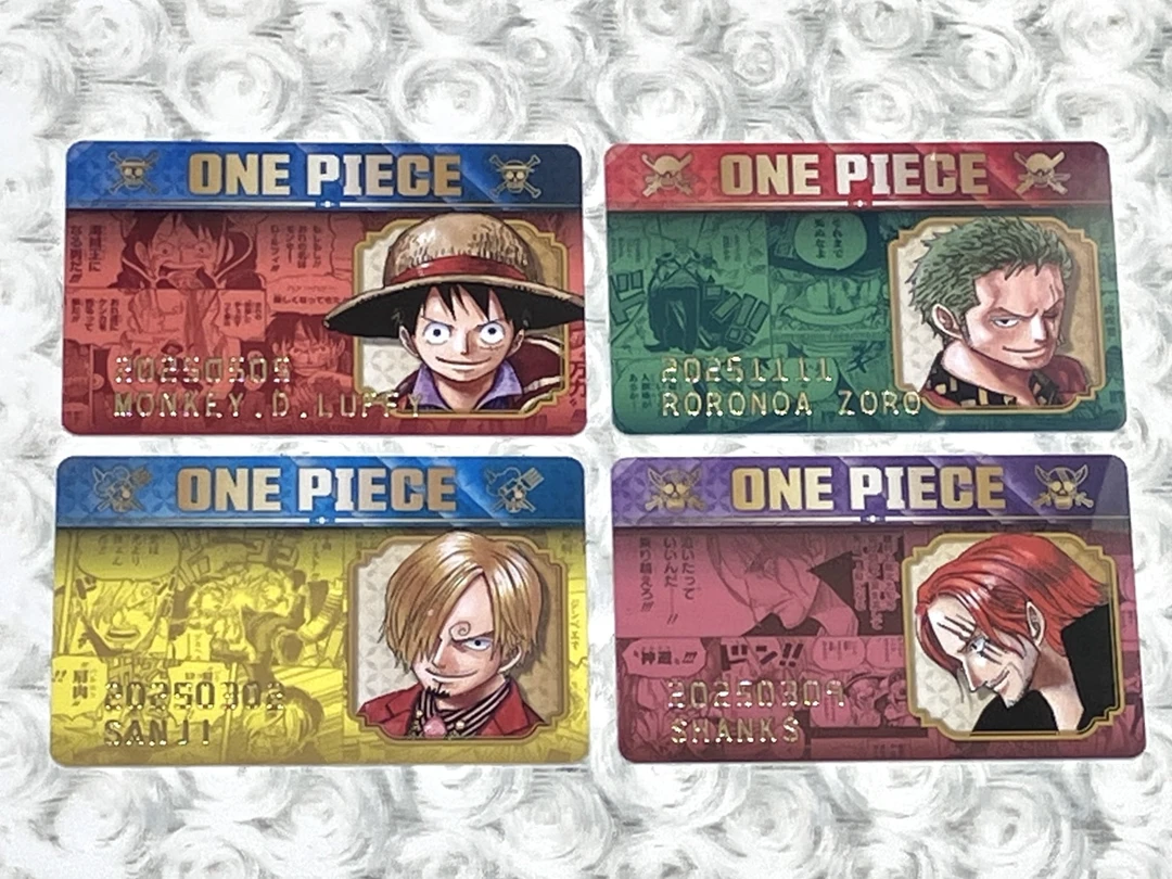 海贼王原画生日ID卡动漫周边潮玩盲盒圆菠萝谷屋