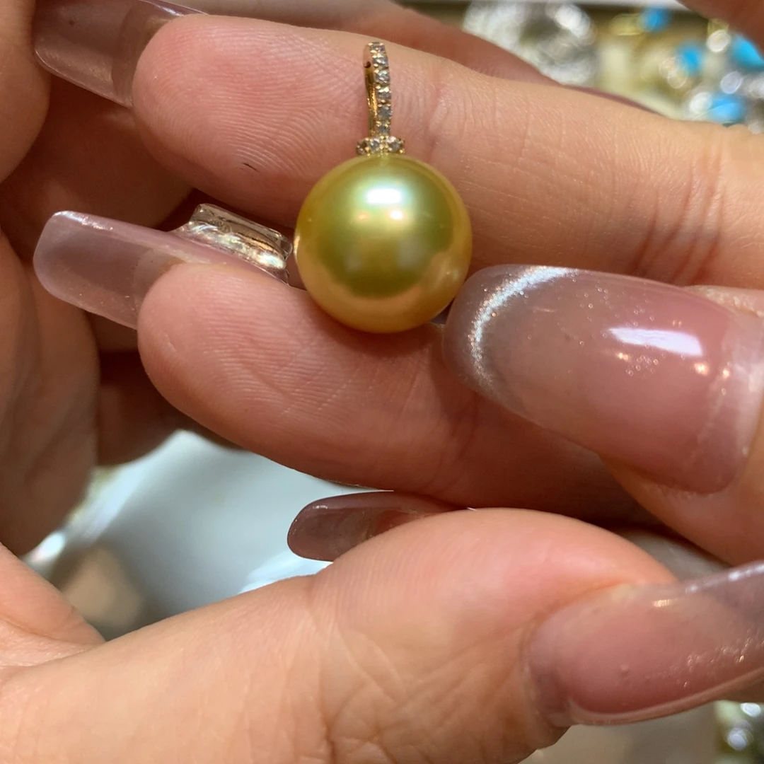 海水珍珠颈饰14K金镶嵌