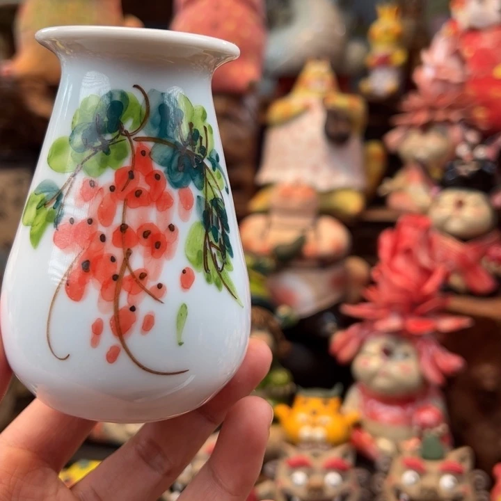 陶摆件小镇青花每日有新品