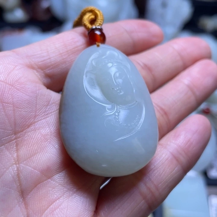 和田玉未镶嵌吊坠(不含链)