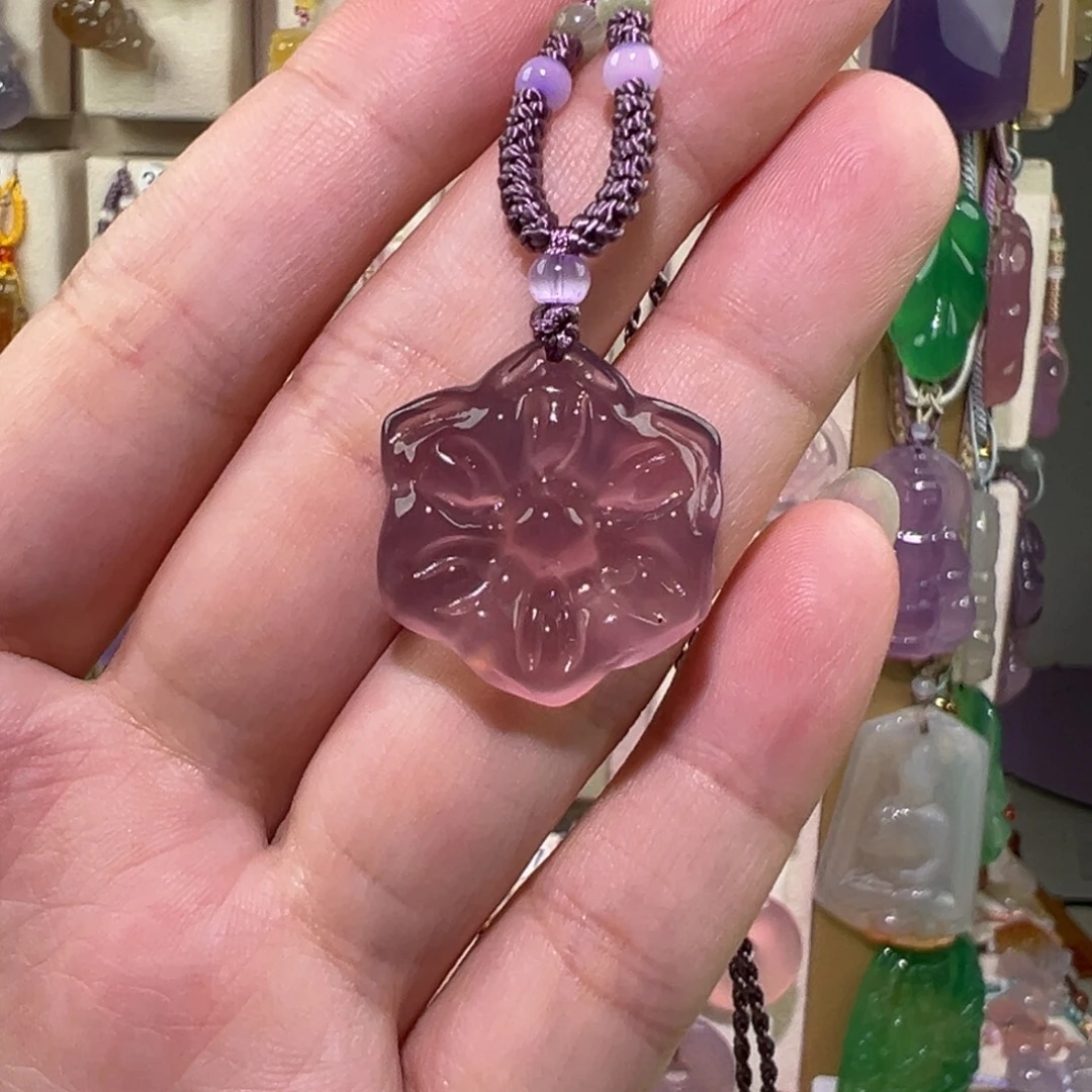 玛瑙/玉髓未镶嵌吊坠(赠链)