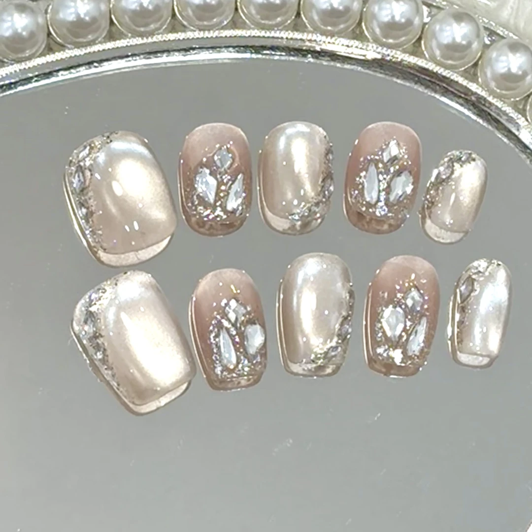 【富家千金】宝石猫眼设计师戴小戴美甲纯手工穿戴甲猫眼暑假猫眼