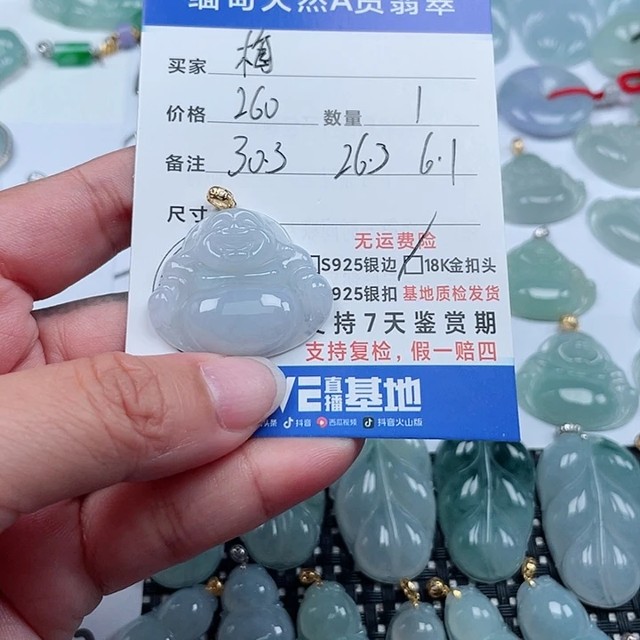 翡翠颈饰未镶嵌✨*?天然翡翠吊坠