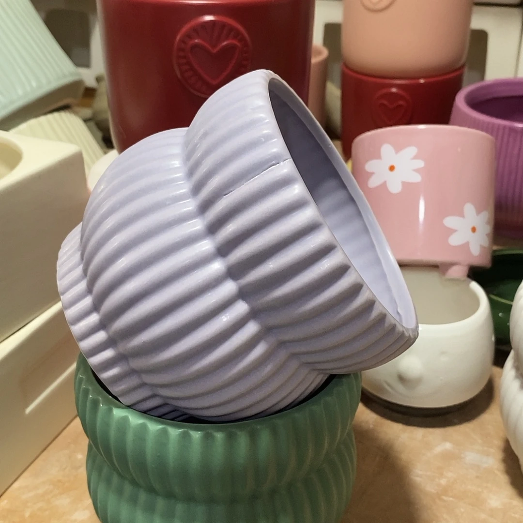 杯子陶陶盆有孔 瑕疵介意勿拍