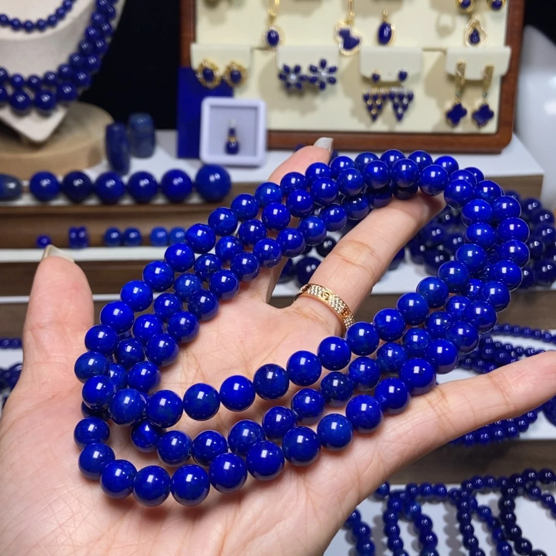 羊***儿青金石未镶嵌老矿 精品8.5mm+