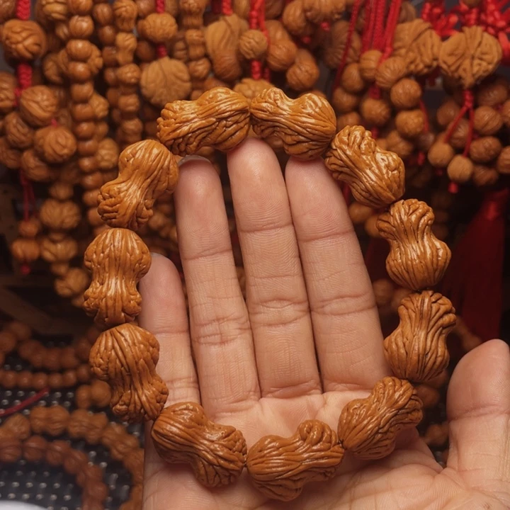 木质类龙纹桃枭挂件j