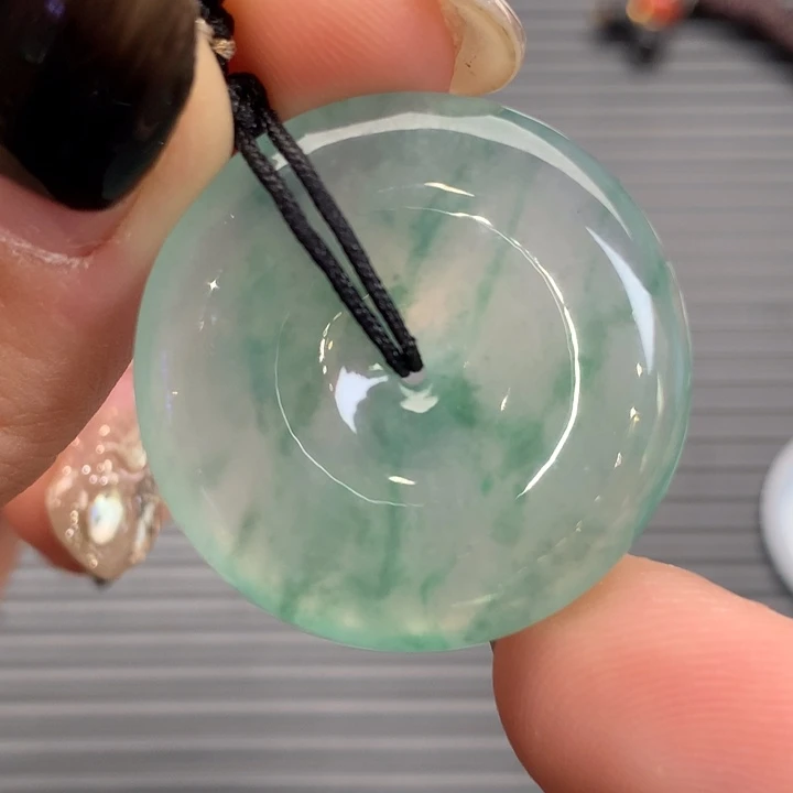 翡翠未镶嵌颈饰28-5.5