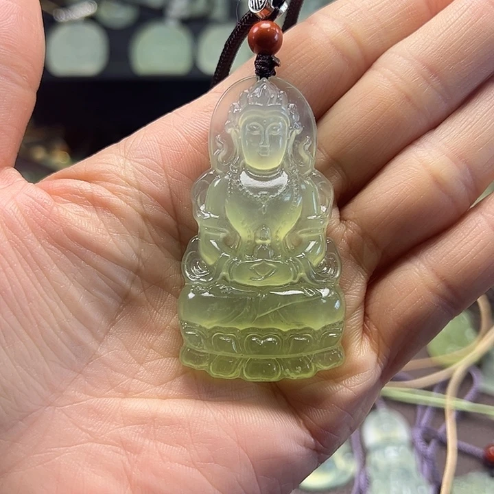 岫玉未镶嵌吊坠吊坠