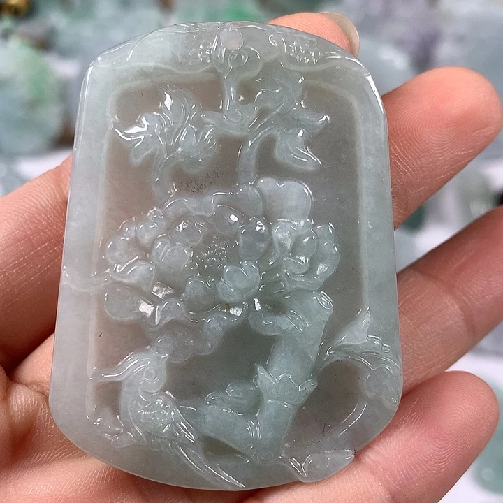 颈饰未镶嵌翡翠花开富贵福利