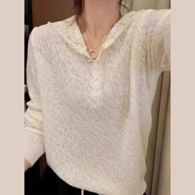 香朵儿法式浪漫高级连帽雪纺衫2025春秋新款网红洋气炸街女装上衣