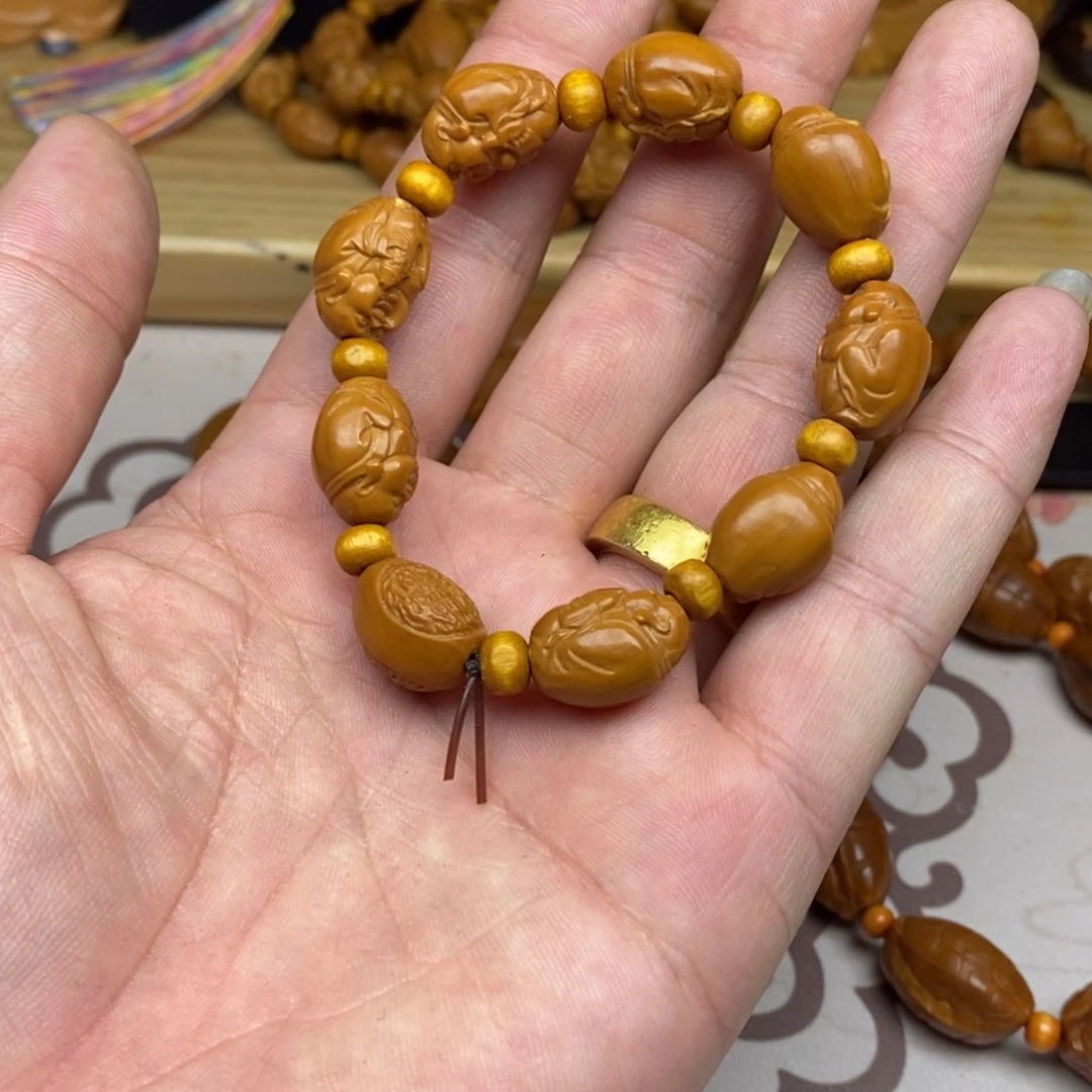 橄榄核手串/手链橄榄核橄榄核雕刻强