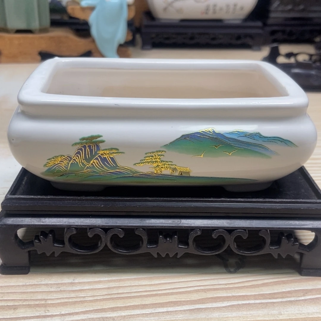 瓷片陶瓷花盆陶瓷艺术