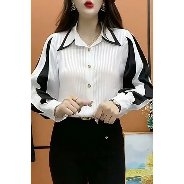 小香风衬衫女士2025夏季新款气质名媛减龄职业百搭宽松气质衬衣女