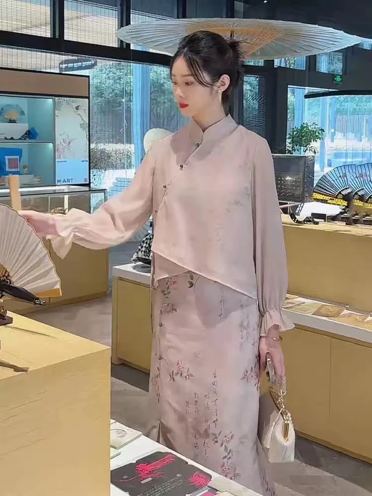 2025春夏新款名媛小香风气质高级感新中式两件套886